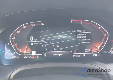 2022 BMW 330I xDrive z USA, uszkodzony, nr VIN 3MW5R7J01N8C27484